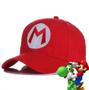 Imagem de Boné Estilo Beisebol Super Mario Bross Geek Ajustável Estilo