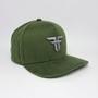 Imagem de Boné Fallen Snapback Sarja Bordado Verde Aba Curva