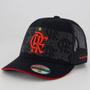 Imagem de Boné Flamengo Trucker Preto e Vermelho