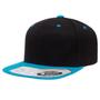 Imagem de Boné Flex Fit Bicolor Básico Snapback Unissex - Preto e Azul
