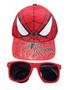 Imagem de Boné Infantil mais Oculos de sol Homem aranha