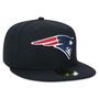 Imagem de Bone New Era 59FIFTY Aba Reta Fitted NFL New England Patriots Aba Reta Fitted Preto