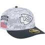 Imagem de Bone New Era 59FIFTY Fitted Low Profile Kansas City Chiefs NFL Salute To Service 2024-25