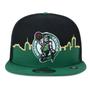 Imagem de Bone New Era 9FIFTY Boston Celtics Tip-Off Aba Reta Aba Reta Snapback Preto