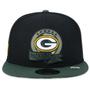 Imagem de Bone New Era 9FIFTY Green Bay Packers Salute To Service 2022 Aba Reta Aba Reta Snapback Preto Verde