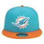 Imagem de Bone New Era 9FIFTY Original Fit NFL Miami Dolphins Team Color Aba Reta Snapback Verde