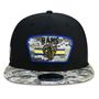 Imagem de Bone New Era 9FIFTY Trucker Los Angeles Rams Salute To Service NFL Snapback Aba Reta Preto Aba Reta Snapback Preto