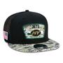 Imagem de Bone New Era 9FIFTY Trucker New York Jets Salute To Service NFL Snapback Aba Reta Preto Aba Reta Snapback Preto