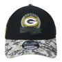 Imagem de Bone New Era 9FORTY Green Bay Packers Salute To Service 2022 Trucker Aba Curva Aba Curva Snapback Preto