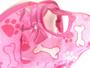 Imagem de Boné para Cachorro com viseira rosa estampado tamanho M
