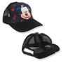 Imagem de Boné Preto Mickey Aba Curvada Com Ajuste