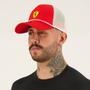 Imagem de Boné Puma Scuderia Ferrari SPTWR Race Trucker Vermelho e Branco