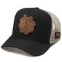 Imagem de Boné Simprão Trucker Style Aba Curva Com Ajuste Traseiro Strapback