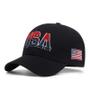 Imagem de Boné Snapback Unissex com Bordado da Bandeira Americana - Estilo Fastball