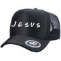 Imagem de Boné Trucker Com Telinha Ajuste Snapback Jesus Moda Cristã