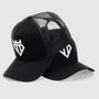 Imagem de Boné Trucker Preto Com Branco Diamond Original Qualidade