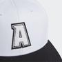 Imagem de Boné Unissex Snapback Logo Adidas Branco E Preto