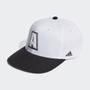 Imagem de Boné Unissex Snapback Logo Adidas Branco E Preto