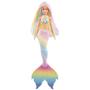 Imagem de Boneca Articulada Barbie Dreamtopia Sereia Arco Íris Cores Mágicas - Look Fantasia - Muda de Cor - Mattel - GTF89
