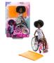 Imagem de Boneca Articulada Barbie Fashionistas Negra Com Cadeira de Rodas e Rampa - Barbie Cadeirante  22 Pontos de Articulação