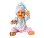 Imagem de Boneca Baby Babilina Soninho Bambola Grande 34cm com Pijama Touquinha de Dormir Brinquedo Recreativo