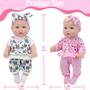 Imagem de Boneca Baby Doll Ecore Fun 12 Polegadas - com 16 Roupas e Acessórios