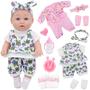 Imagem de Boneca Baby Doll Ecore Fun 12 Polegadas - com 16 Roupas e Acessórios