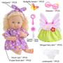 Imagem de Boneca Baby Dollbie 35cm com Roupas, Cabelo e Acessórios