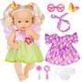 Imagem de Boneca Baby Dollbie 35cm com Roupas, Cabelo e Acessórios