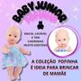 Imagem de Boneca Baby Junior Infantil Menina E Kit Alimentação Porta Chupeta Mamadeira Cotiplás Brinquedos