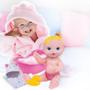 Imagem de Boneca Babys Collection Banheira com Acessórios - Super Toys