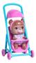 Imagem de Boneca Babys Collection Com Carrinho Negra - Super Toys 348