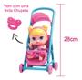 Imagem de Boneca Babys Collection Mini Com Carrinho Passeio Super Toys