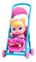 Imagem de Boneca Babys Collection Mini Com Carrinho Passeio Super Toys