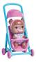 Imagem de Boneca babys collection mini negra carrinho - super toys 348