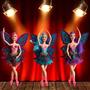 Imagem de Boneca Bailarina Azul Fada Com Asas Ballet Articulada 30cm