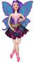 Imagem de Boneca Bailarina Azul Fada Com Asas Ballet Articulada 30cm