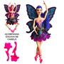 Imagem de Boneca Bailarina Fada Articulada Faz Movimentos Reais de Balé Azul Rosa ou Lilás