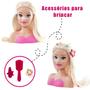 Imagem de Boneca Barbie Busto Mini Styling Hair Para Penteados Com Acessórios