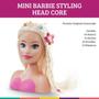 Imagem de Boneca Barbie Busto Para Pentear Com Acessórios Cabeleireira Mini Barbie Presente Criança Pupee