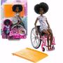 Imagem de Boneca Barbie com Cadeira de Rodas Negra 3+ HJT14 Mattel