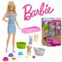 Imagem de Boneca Barbie Conjunto Banho Dos Cachorrinhos Com 3 Pets Bichinhos e Acessórios Original Mattel Presente Menina