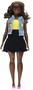 Imagem de Boneca Barbie Curvy Afro-Americana com Colete Jeans e Emoji