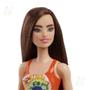 Imagem de Boneca Barbie Dia de Praia Cabelo Castanho 28cm Mattel - HDC