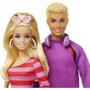 Imagem de Boneca Barbie E Ken Fashionista 65 Anos Mattel Hxk90