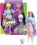 Imagem de Boneca Barbie Extra com Cabelo Rosa e Roxo Cintilante