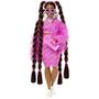 Imagem de Boneca Barbie Extra Fashionista Com Casaco de Pele Sintética e Acessórios Brilhantes
