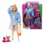 Imagem de Boneca Barbie Extra Loira Mechas Azul Nº 16 Mattel Hhn08