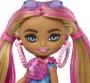 Imagem de Boneca Barbie Extra Mini Minis - Loira com Listras Rosa (8cm) com Acessórios