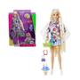 Imagem de Boneca Barbie Extra Roupa Flores Com Pet 3+ Hdj45 Mattel